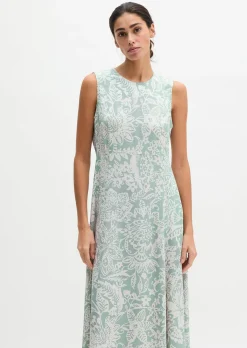 Kleid shaped A-Linie aus bedrucktem Viskose-Twill