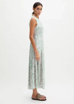 Kleid shaped A-Linie aus bedrucktem Viskose-Twill