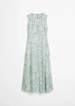 Kleid shaped A-Linie aus bedrucktem Viskose-Twill