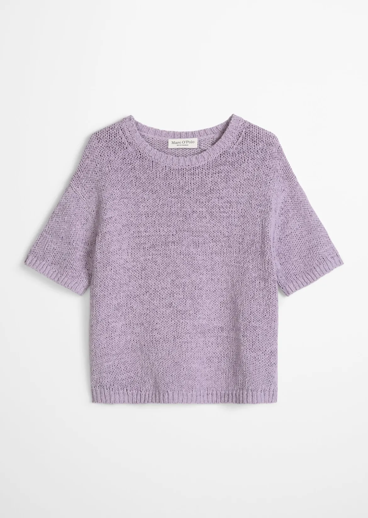 Kurzarm Pullover loose aus Bändchengarn