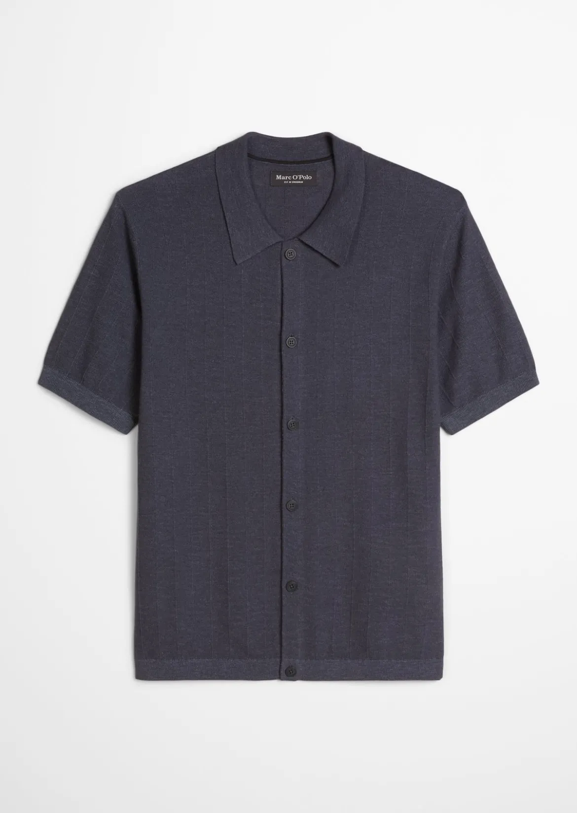 Kurzarm-Cardigan regular aus Bio-Baumwolle und Leinen