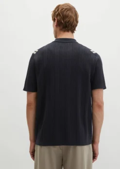 Kurzarm-Feinstrickshirt DFB Travel Collection aus reiner Bio-Baumwolle