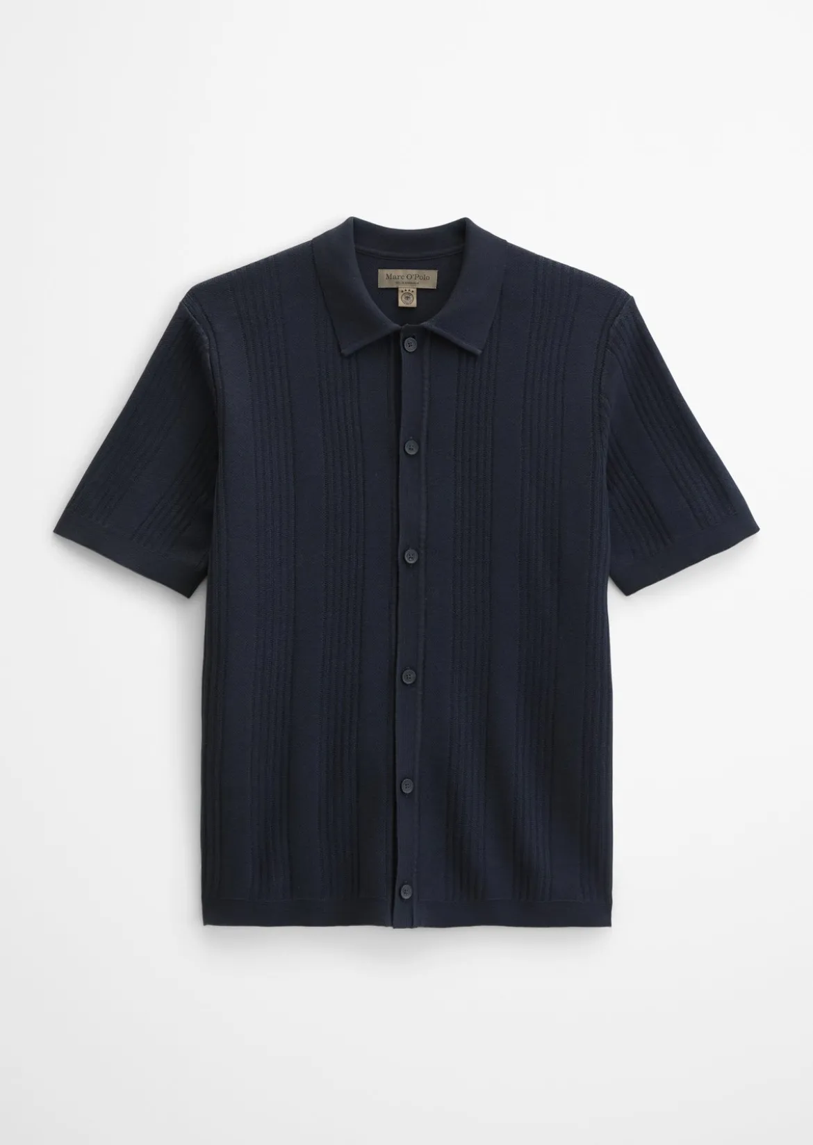 Kurzarm-Feinstrickshirt DFB Travel Collection aus reiner Bio-Baumwolle