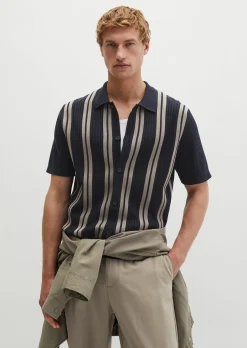 Kurzarm-Feinstrickshirt Travel Collection aus reiner Bio-Baumwolle