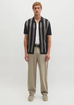 Kurzarm-Feinstrickshirt Travel Collection aus reiner Bio-Baumwolle
