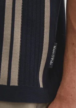 Kurzarm-Feinstrickshirt Travel Collection aus reiner Bio-Baumwolle