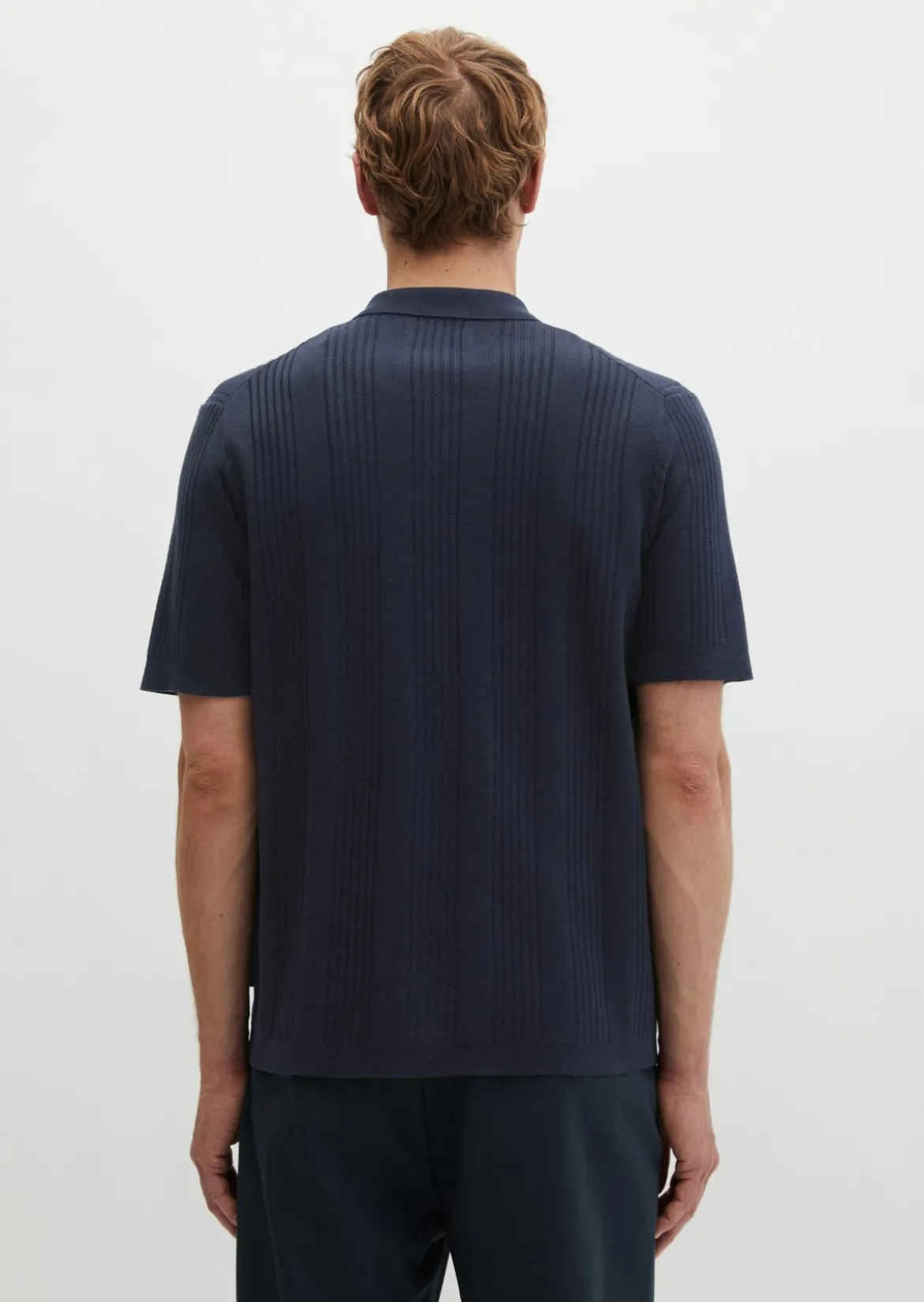 Kurzarm-Feinstrickshirt Travel Collection aus reiner Bio-Baumwolle