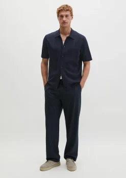 Kurzarm-Feinstrickshirt Travel Collection aus reiner Bio-Baumwolle
