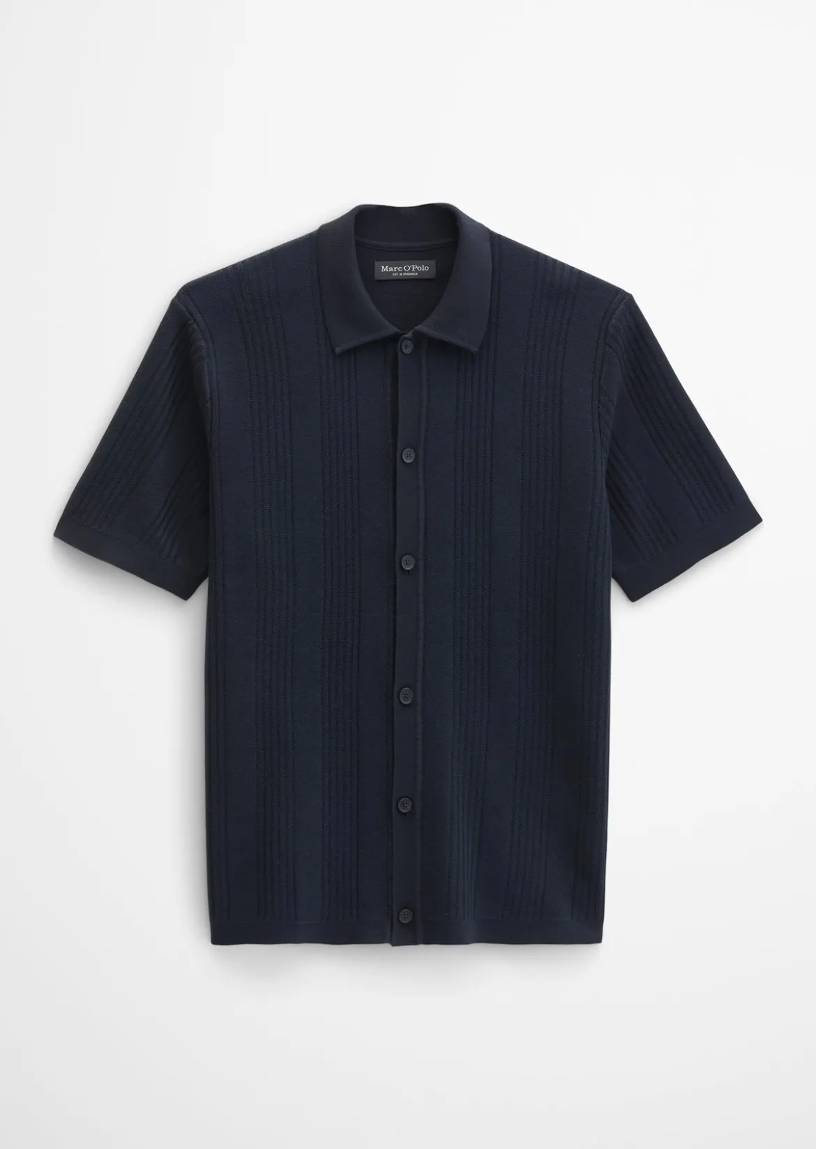 Kurzarm-Feinstrickshirt Travel Collection aus reiner Bio-Baumwolle