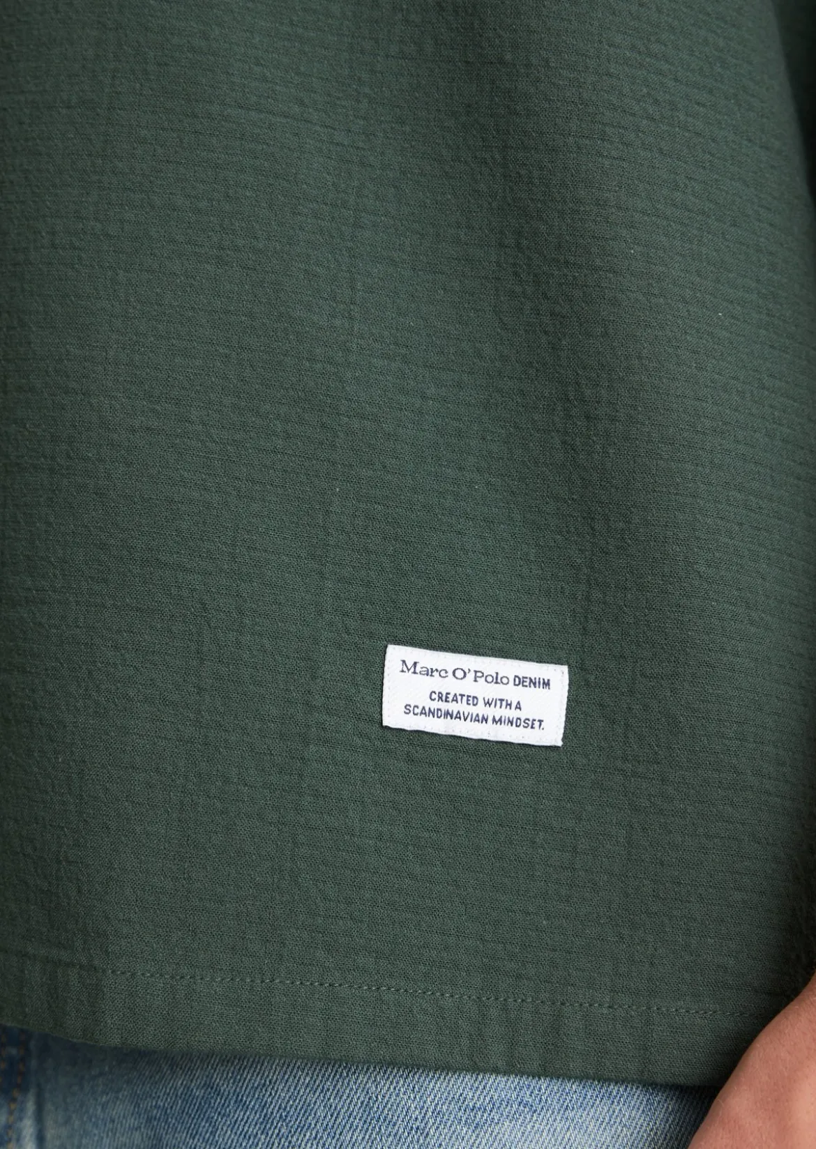 Kurzarm-Hemd regular aus doppellagigem Bio-Baumwoll-Twill