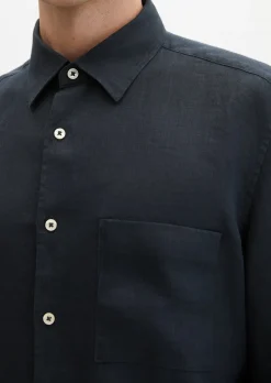 Kurzarm-Hemd regular aus reinem Leinen