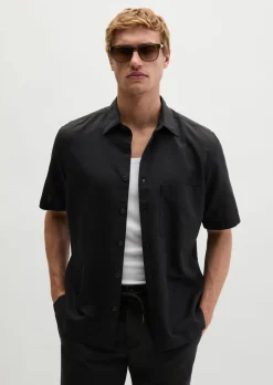 Kurzarm-Hemd regular aus weichem TENCEL™ Lyocell - Mix