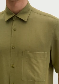 Kurzarm-Hemd regular aus weichem TENCEL™ Lyocell - Mix