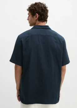 Kurzarm-Hemd regular mit leichtem Knitter-Effekt