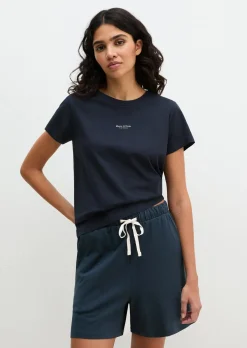 Kurzarm-Lounge-Shirt aus Bio-Baumwoll-Jersey