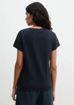 Kurzarm-Lounge-Shirt aus Bio-Baumwoll-Jersey