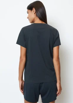 Kurzarm-Lounge-Shirt aus Bio-Baumwoll-Jersey
