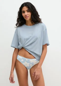 Kurzarm-Lounge-Shirt aus Bio-Baumwoll-Jersey