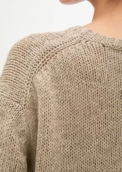Kurzarm-Pullover loose aus Organic Cotton-Mix