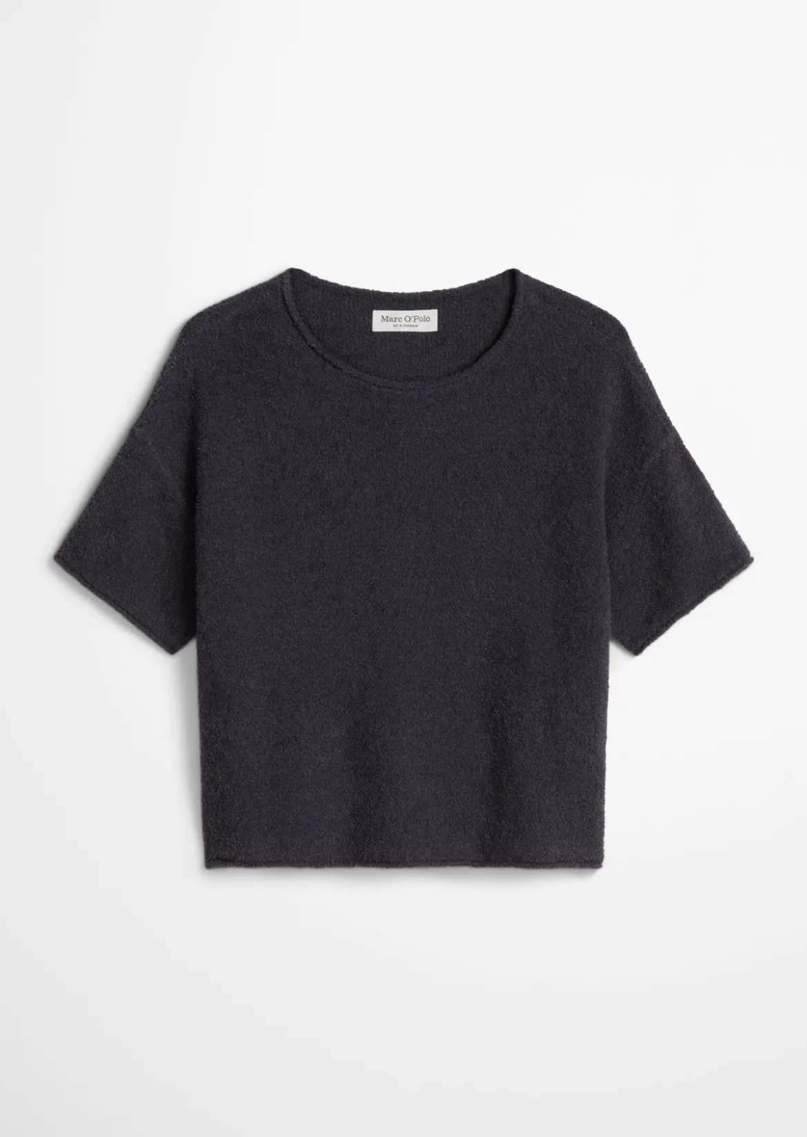 Kurzarm-Pullover oversize aus Bouclé-Garn