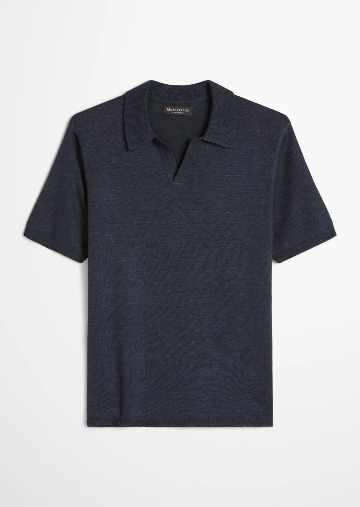 Kurzarm-Pullover regular aus Bio-Baumwolle und Leinen