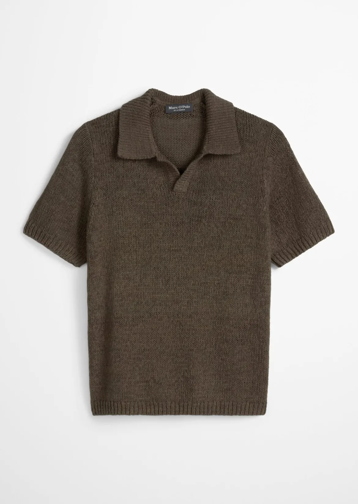 Kurzarm-Pullover regular aus lockerem Bändchengarn