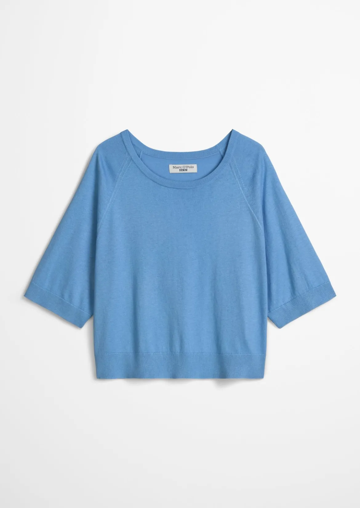Kurzarm-Pullover relaxed aus weichem Organic-Cotton-Modal-Mix