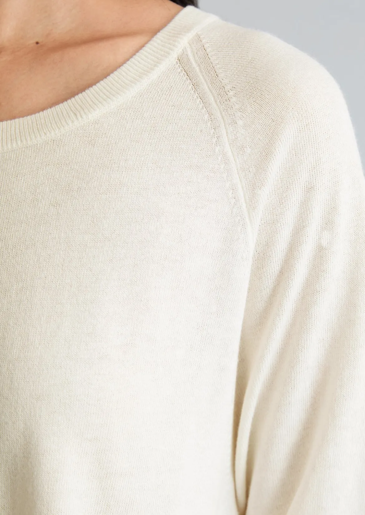 Kurzarm-Pullover relaxed aus weichem Organic-Cotton-Modal-Mix