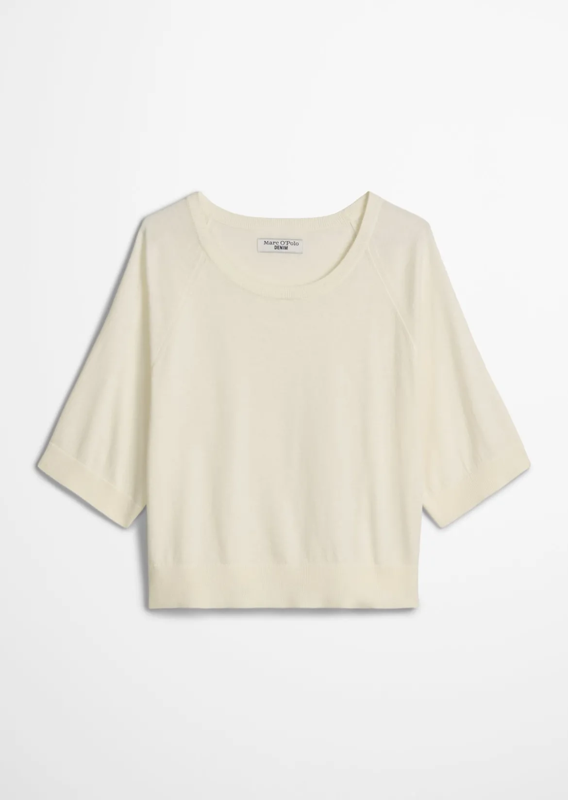 Kurzarm-Pullover relaxed aus weichem Organic-Cotton-Modal-Mix