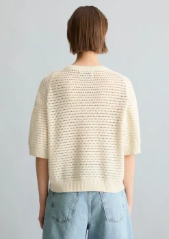 Kurzarm-Pullover relaxed aus Organic Cotton