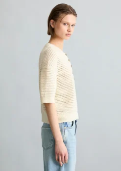 Kurzarm-Pullover relaxed aus Organic Cotton