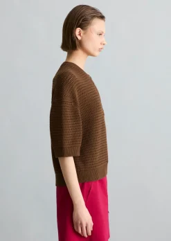 Kurzarm-Pullover relaxed aus Organic Cotton