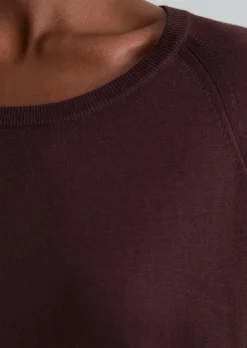 Kurzarm-Pullover relaxed aus weichem Organic-Cotton-Modal-Mix
