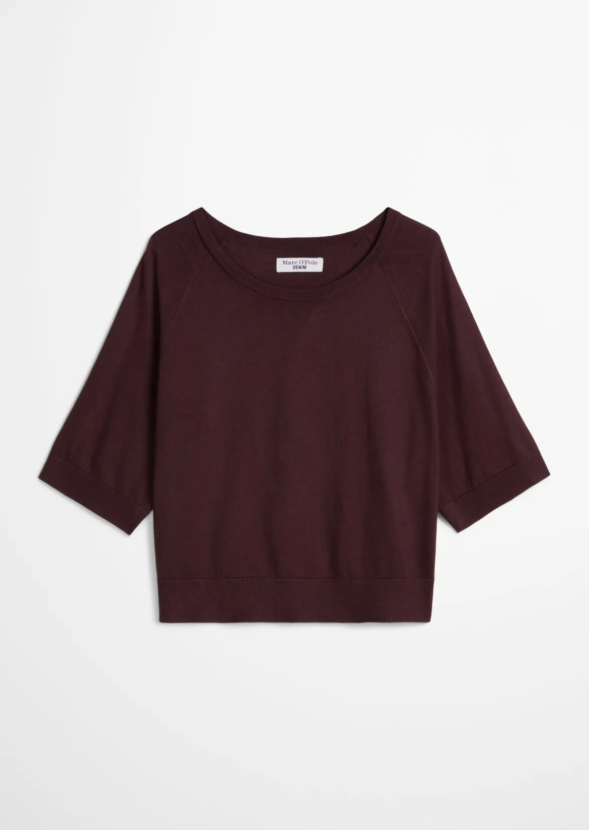 Kurzarm-Pullover relaxed aus weichem Organic-Cotton-Modal-Mix