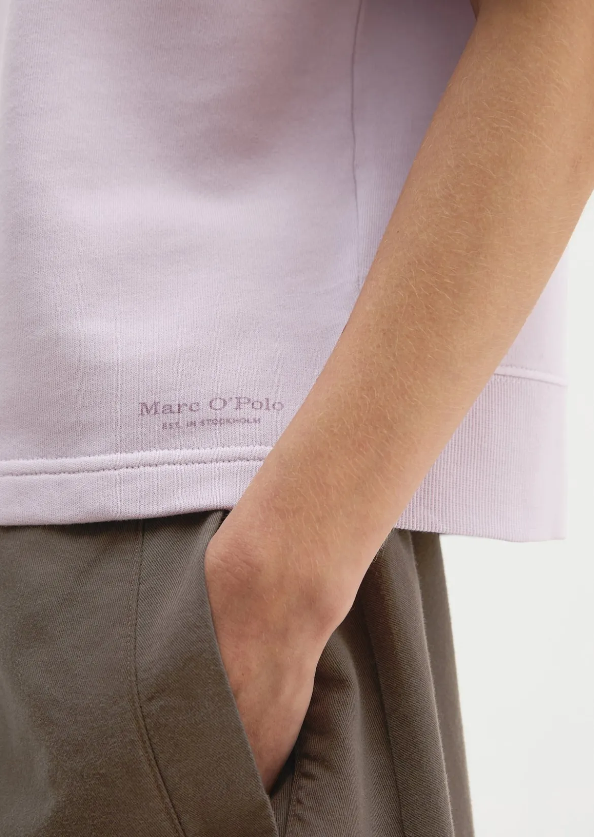 Kurzarm-Sweatshirt loose aus Organic Cotton
