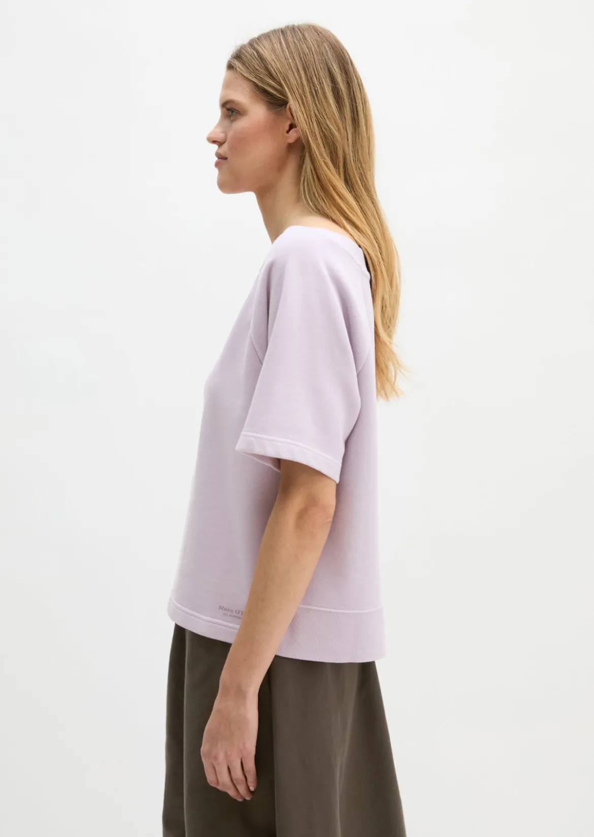 Kurzarm-Sweatshirt loose aus Organic Cotton