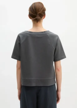 Kurzarm-Sweatshirt loose aus Organic Cotton