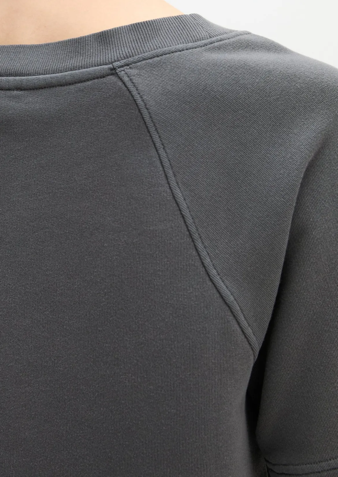 Kurzarm-Sweatshirt loose aus Organic Cotton