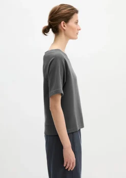 Kurzarm-Sweatshirt loose aus Organic Cotton