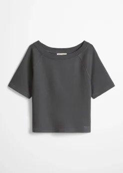 Kurzarm-Sweatshirt loose aus Organic Cotton