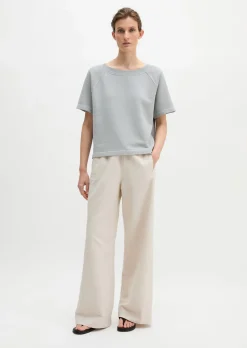 Kurzarm-Sweatshirt loose aus Organic Cotton