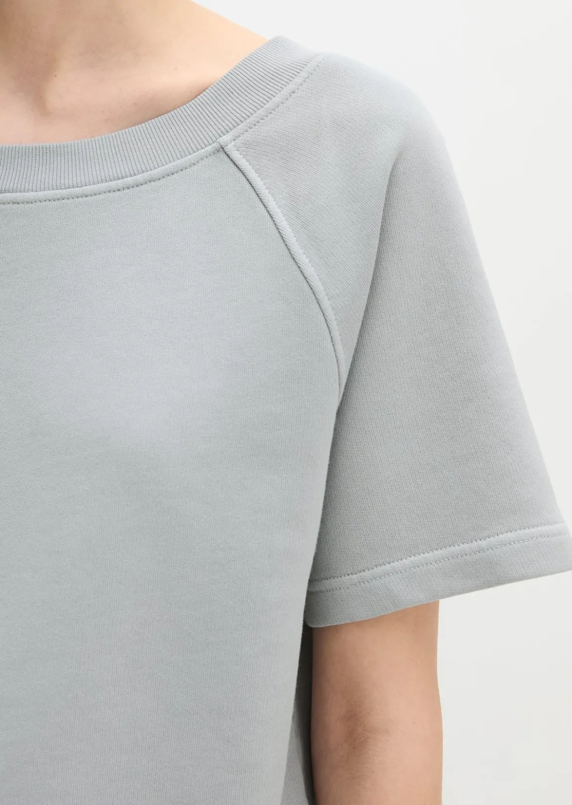 Kurzarm-Sweatshirt loose aus Organic Cotton