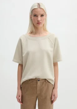 Kurzarm-Sweatshirt loose aus Organic Cotton