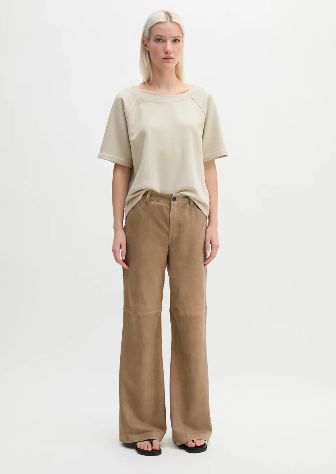 Kurzarm-Sweatshirt loose aus Organic Cotton