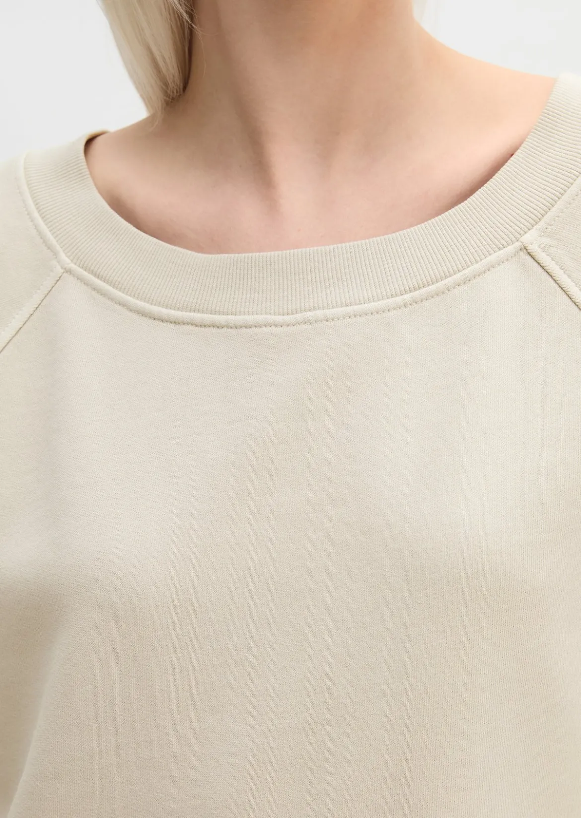 Kurzarm-Sweatshirt loose aus Organic Cotton
