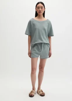 Kurzarm-Sweatshirt regular aus regenerativer Bio-Baumwolle
