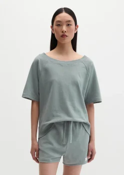 Kurzarm-Sweatshirt regular aus regenerativer Bio-Baumwolle