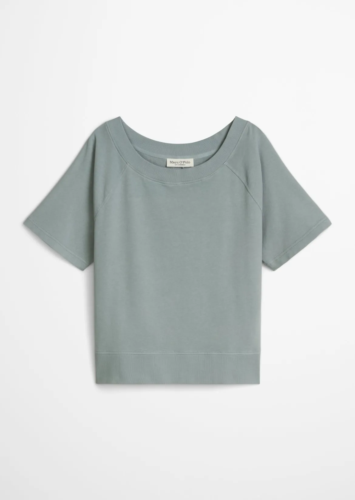 Kurzarm-Sweatshirt regular aus regenerativer Bio-Baumwolle