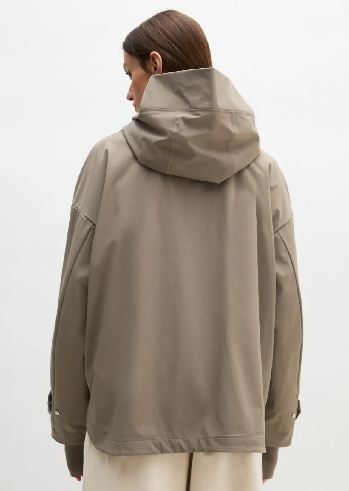 3-Lagen-Regenjacke MOP x Function aus wasserdichtem Nylon-Stretch