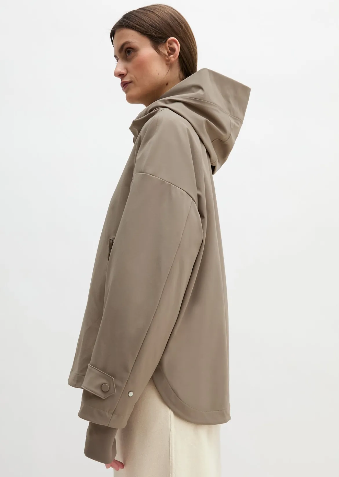 3-Lagen-Regenjacke MOP x Function aus wasserdichtem Nylon-Stretch